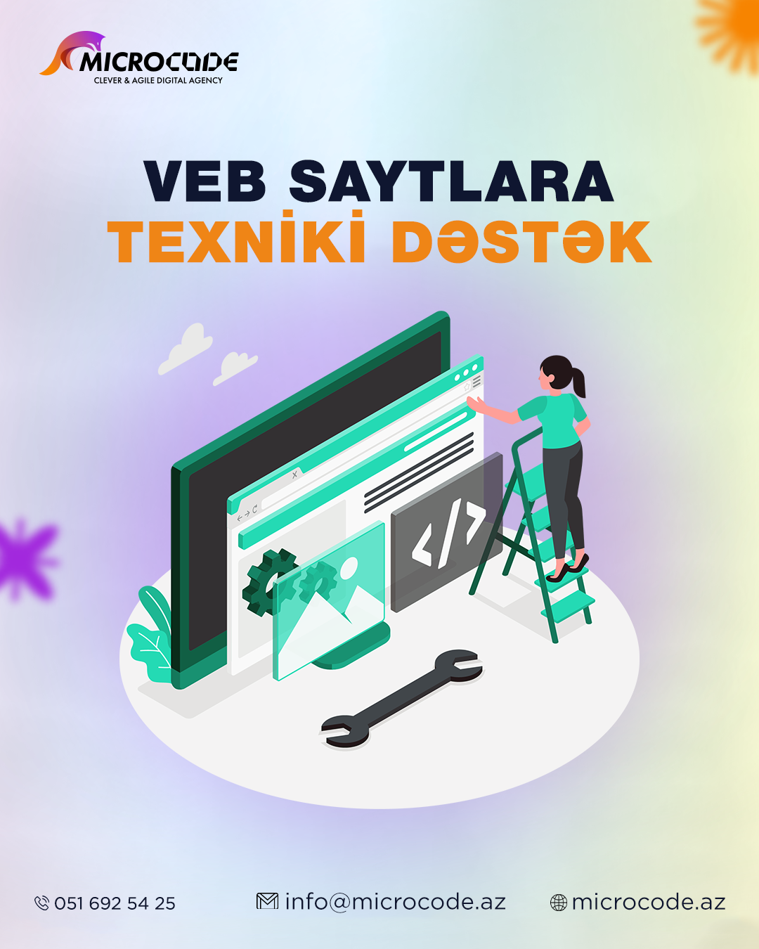 Veb saytlara texniki dəstək